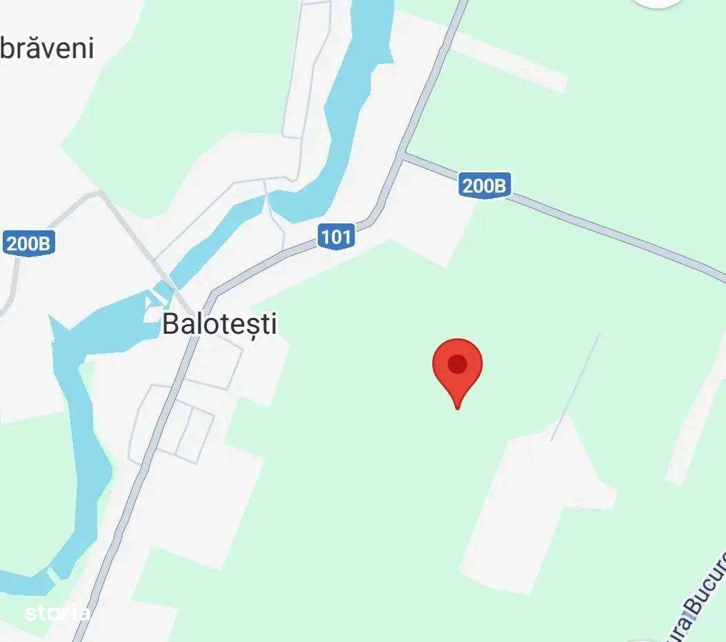 Teren de Vânzare Balotești Residențiale sau Comercial - Imagine principală: 1/2