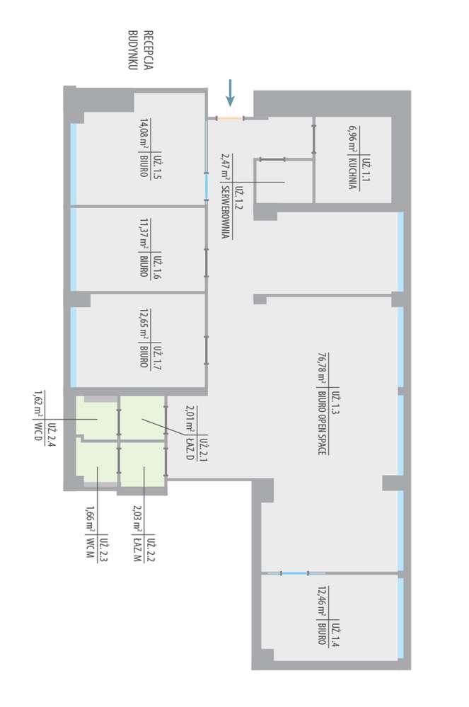 Powierzchnia biurowa 154m², Warszawa Bielany - Pełny obrazek: 4/4