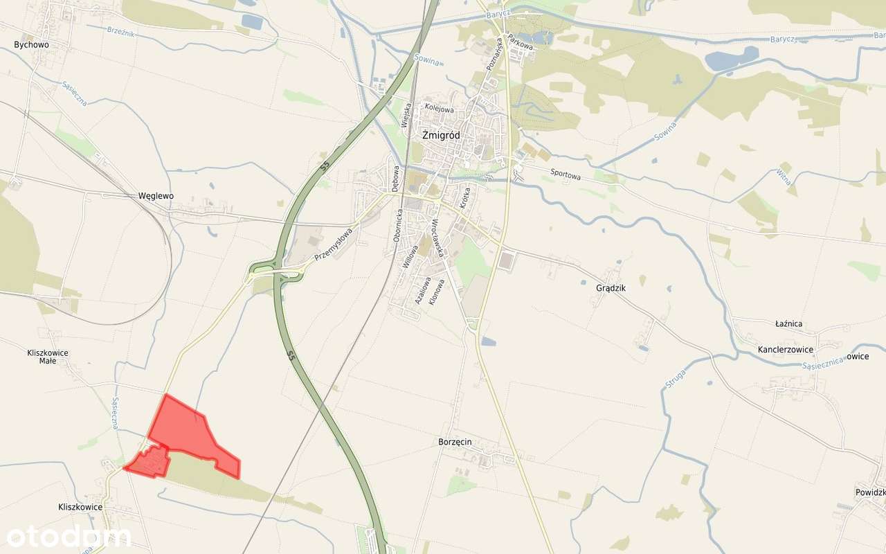 Duży teren przemysłowy 33 ha przy S5, Żmigród, Wrocław.-4