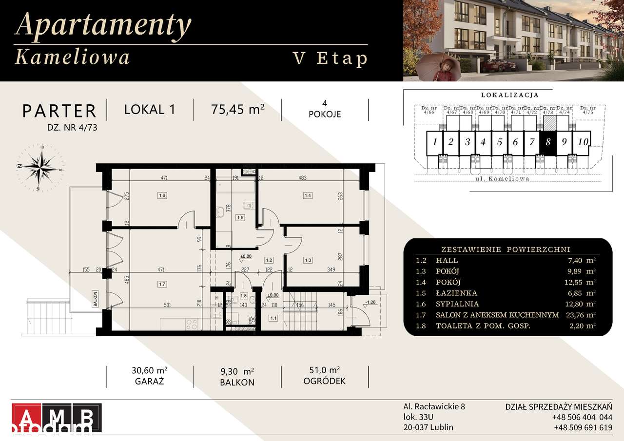 Apartamenty Kameliowa V budynek 8 lokal 1 - Pełny obrazek: 5/11