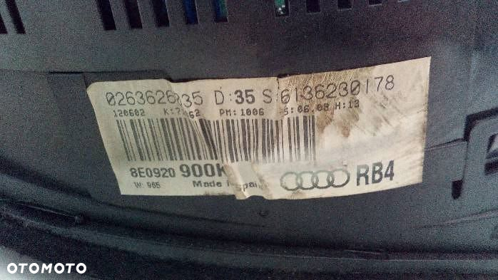 Licznik Audi A4 B6 2,5 TDI 8E0920900K - 7