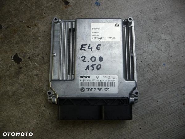 BMW E46 2.0D 150 STEROWNIK SILNIKA 0281010565 - 1