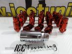 Porcas Lug Nuts para honda,Mazda,etc  45mm 12x1.50 Vermelho Conjunto 20 Unidades - 8