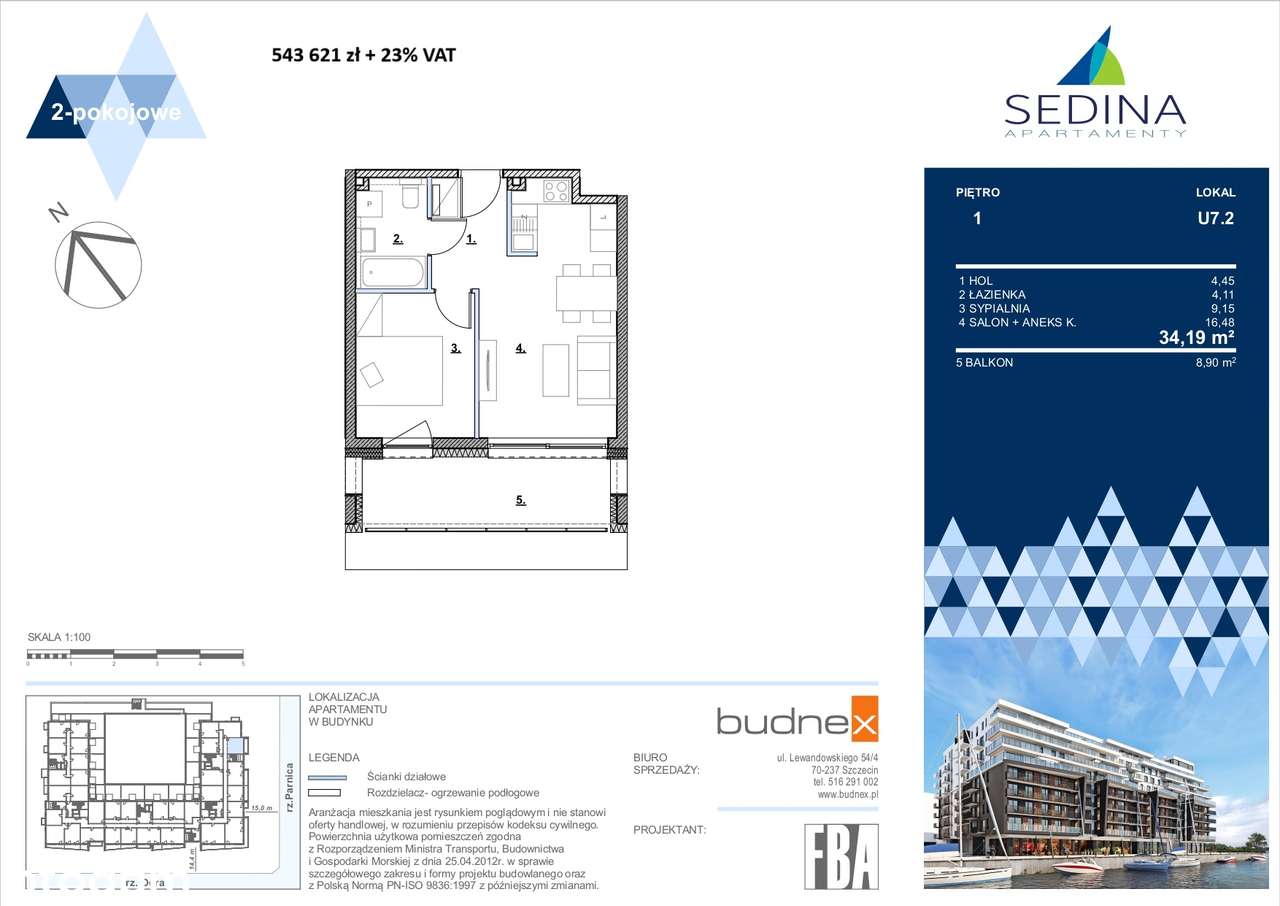 Prestiżowy Apartament z widokiem na Odrę - Wenecja Szczecińska-1