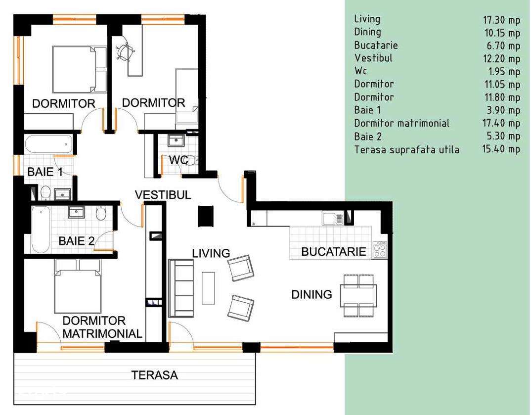 Green Vista-Scoala Americana, spatiu premium, priveliste de exceptie!-19