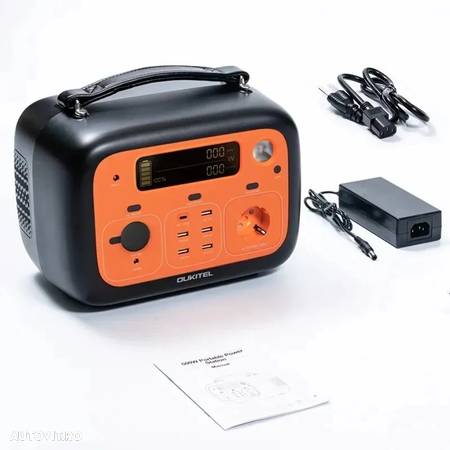 Statie de incarcare electrica portabila / baterie externa Oukitel P501E, 505Wh, 140400mAh, 220V, Ecran LCD, 9 iesiri, Protectie BMS - 4