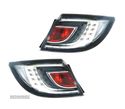 FAROLINS LED PARA MAZDA 6 4P 5P 07-09 VERMELHO CROMADO - 2