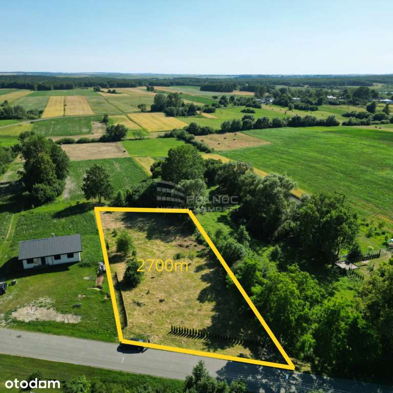 2700 m² — Działka na sprzedaż — Spokojna okolica - Pełny obrazek: 5/6