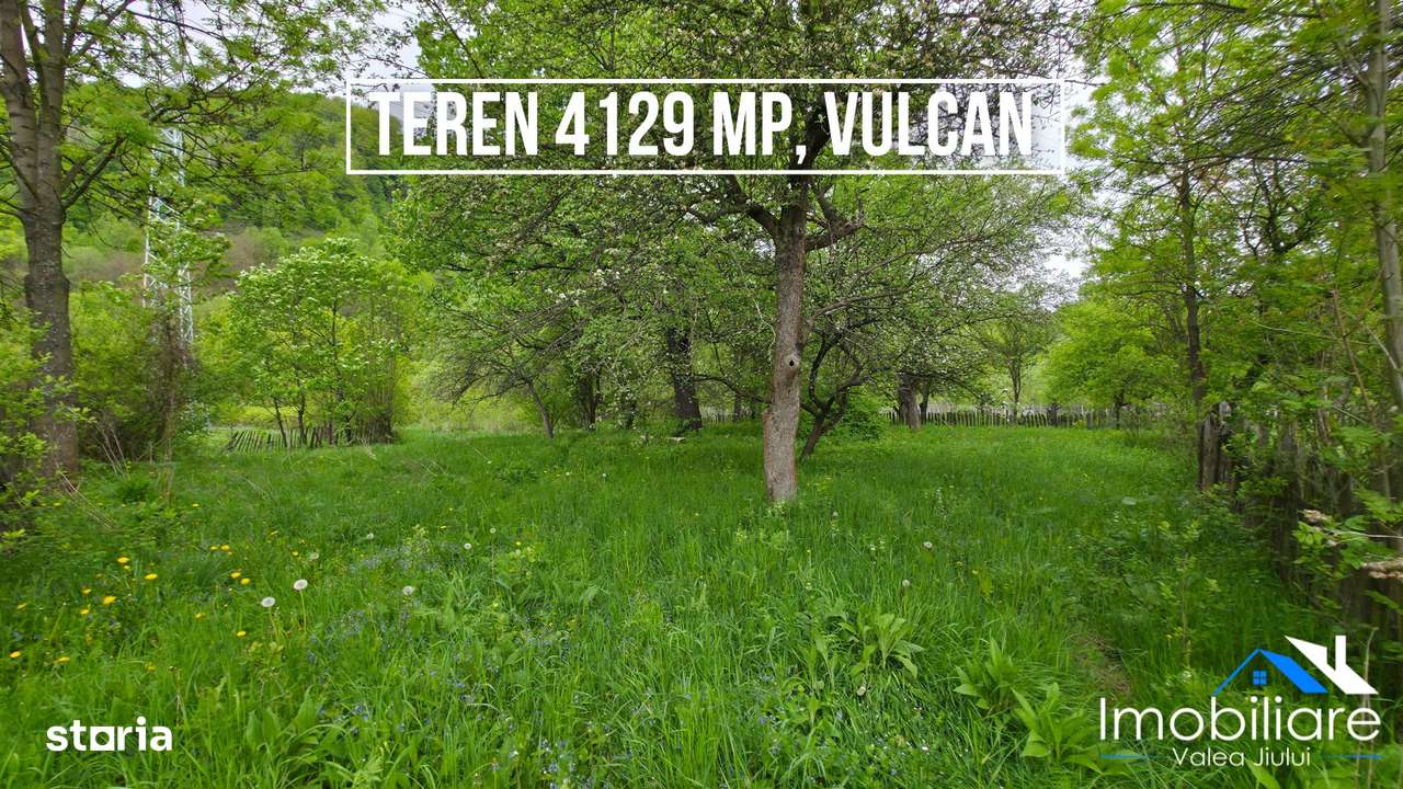 Teren intravilan 4.129 mp - Vulcan, Str. Jiu-Paroșeni - Imagine principală: 4/7