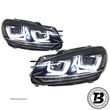 Faruri LED compatibile cu VW Golf 6 VI G7 U Design - 1