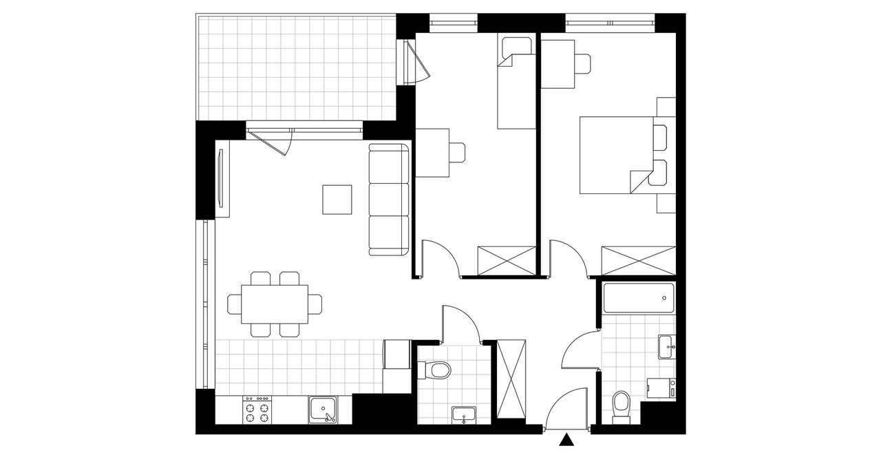 Bulvar Apartments | mieszkanie 3-pok. | D.7.02 - Pełny obrazek: 4/9