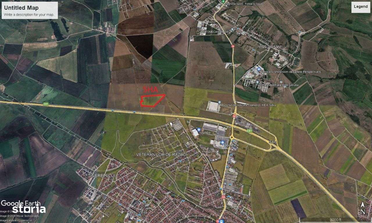 Vand teren agricol langa autostrada, zona Veterani-Hornbach ! - Imagine principală: 3/4