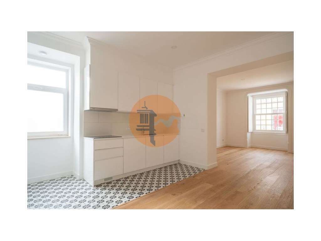 Encantador apartamento T2 com 89 m2 em um edifício Pombalino de gra... - Grande imagem: 5/38