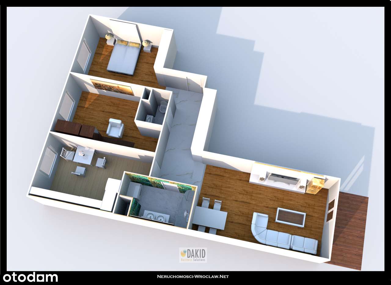 Wrocław-Krzyki-3 pokoje-Apartament-Idealny pod wynajem-6