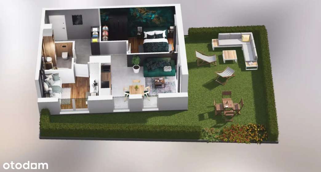 Glogera 32 | mieszkanie 3-pok. | M06 + ogródek - Pełny obrazek: 4/9