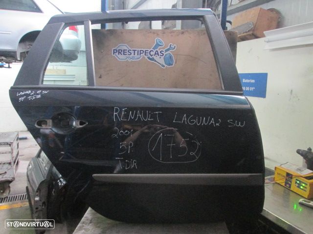 Peça - Porta Por1752 Renault Laguna 2 Sw 2001 5P Azul Td