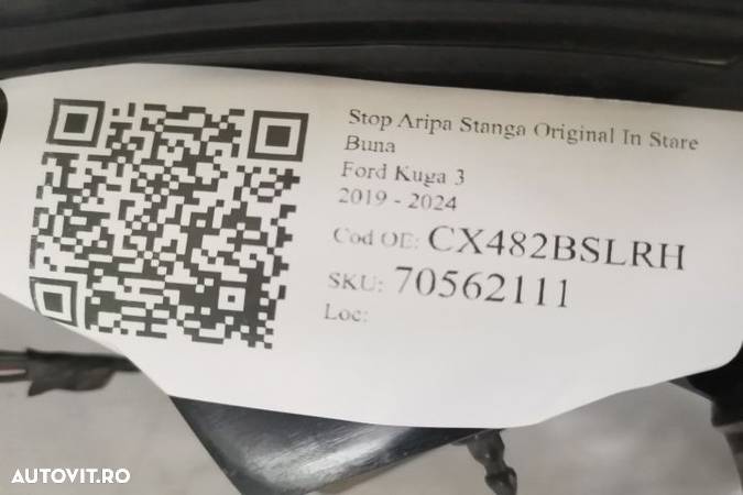 Stop Aripa Stanga LED Original In Stare Buna Ford Kuga 3 2019 2020 20 - 7