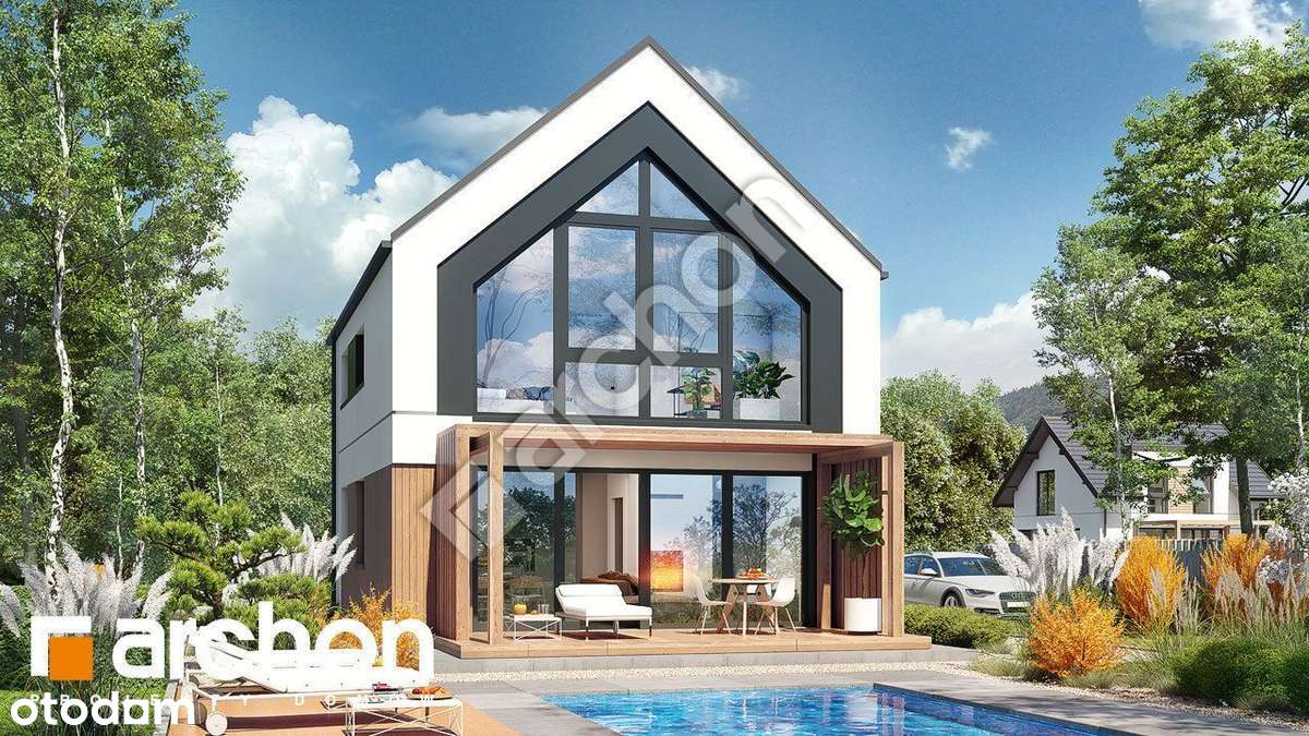 Ustroń dom typu stodoła w widokiem na góry - Pełny obrazek: 4/8