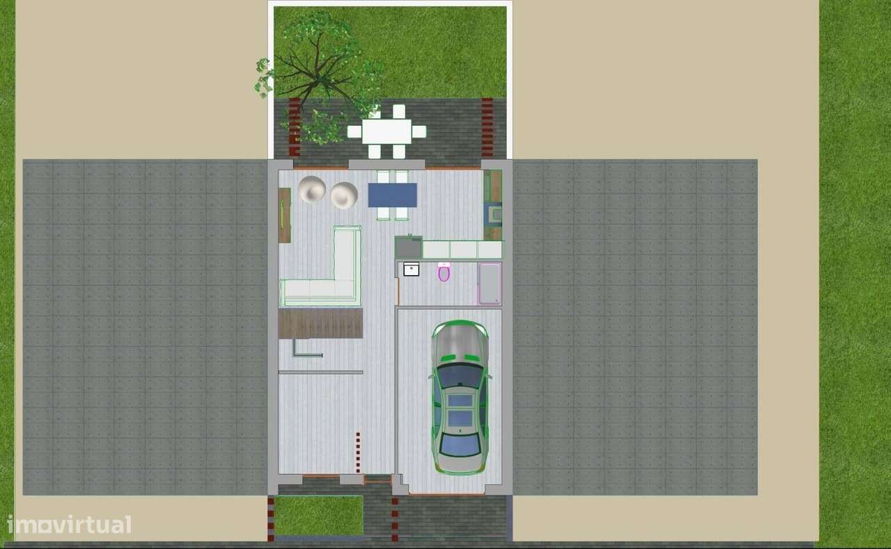 Moradia T4 Nova | Terraço | Box | Luxo | Baguim do Monte - Grande imagem: 5/6