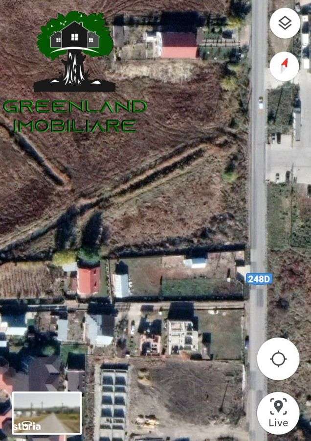 TEREN INTRAVILAN plat, 3100 mp cu 51,6 m deschidere la asfalt, TOMESTI - Imagine principală: 3/6