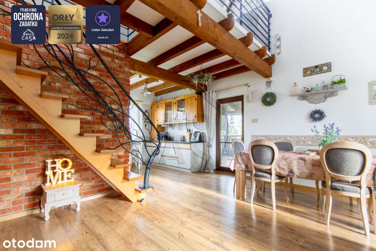 Przytulny dom  z  kominkiem i antresolą - Pełny obrazek: 4/20