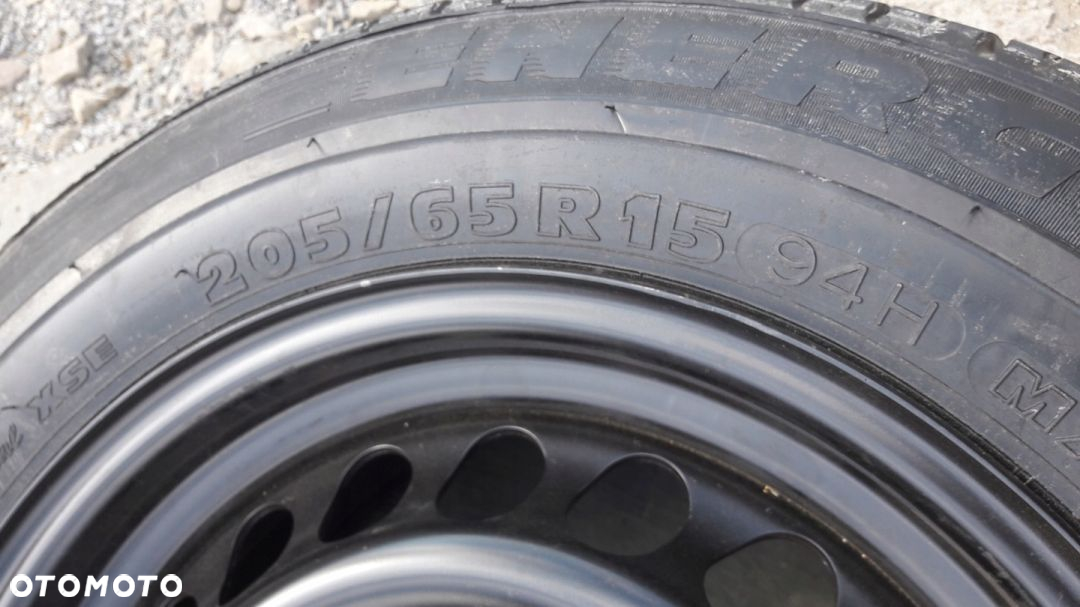 W210 205/65 R15 5X112 FELGA STALOWA OPONA ZAPAS - 7