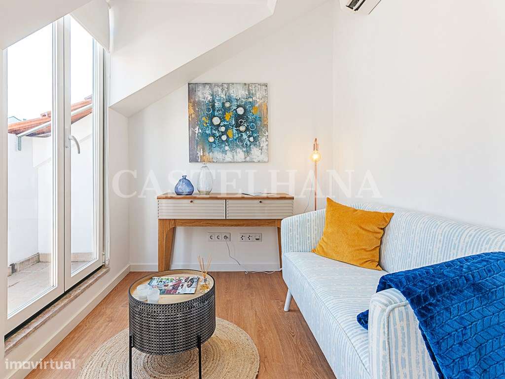 Apartamento T2 remodelado e mobilado com varanda com vista rio em S... - Grande imagem: 2/20