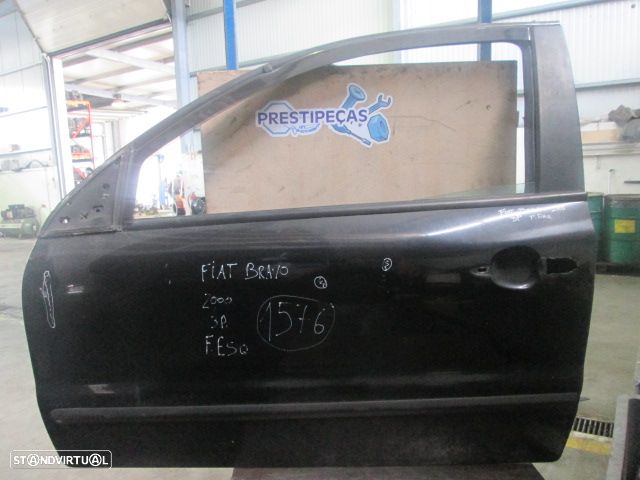 Peça - Porta Por1576 Fiat Bravo 2000 3P Preto Fe