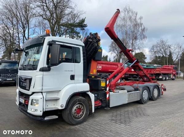 MAN TGS 26.480 6X4 EURO 6  hakowiec MEILLER RK 20.65TS z żurawiem PALFINGER PK34002-SH - 20