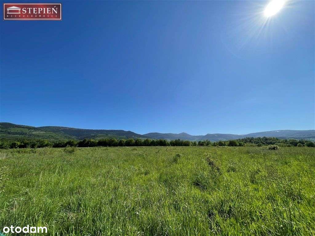 Płaska i słoneczna działka z widokiem na Śnieżkę! - Pełny obrazek: 4/8