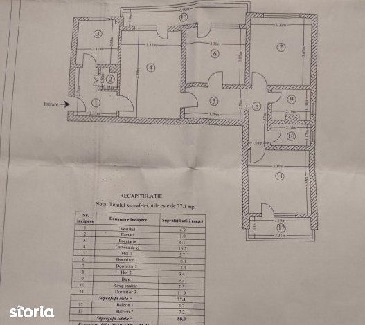 Apartament 4 camere-Tatarasi-Dispecer-etaj 2