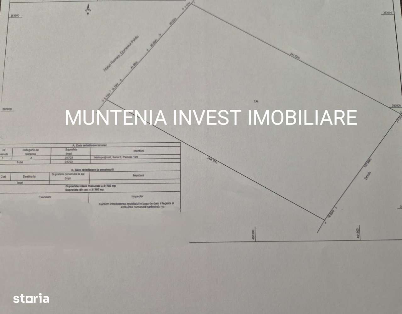 Teren 31703 mp. intravilan Purcăreni, Com. Micesti - Imagine principală: 5/5