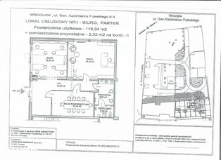 Lokal 116 m2 + 4 miejsca postojowe Wrocław Centrum