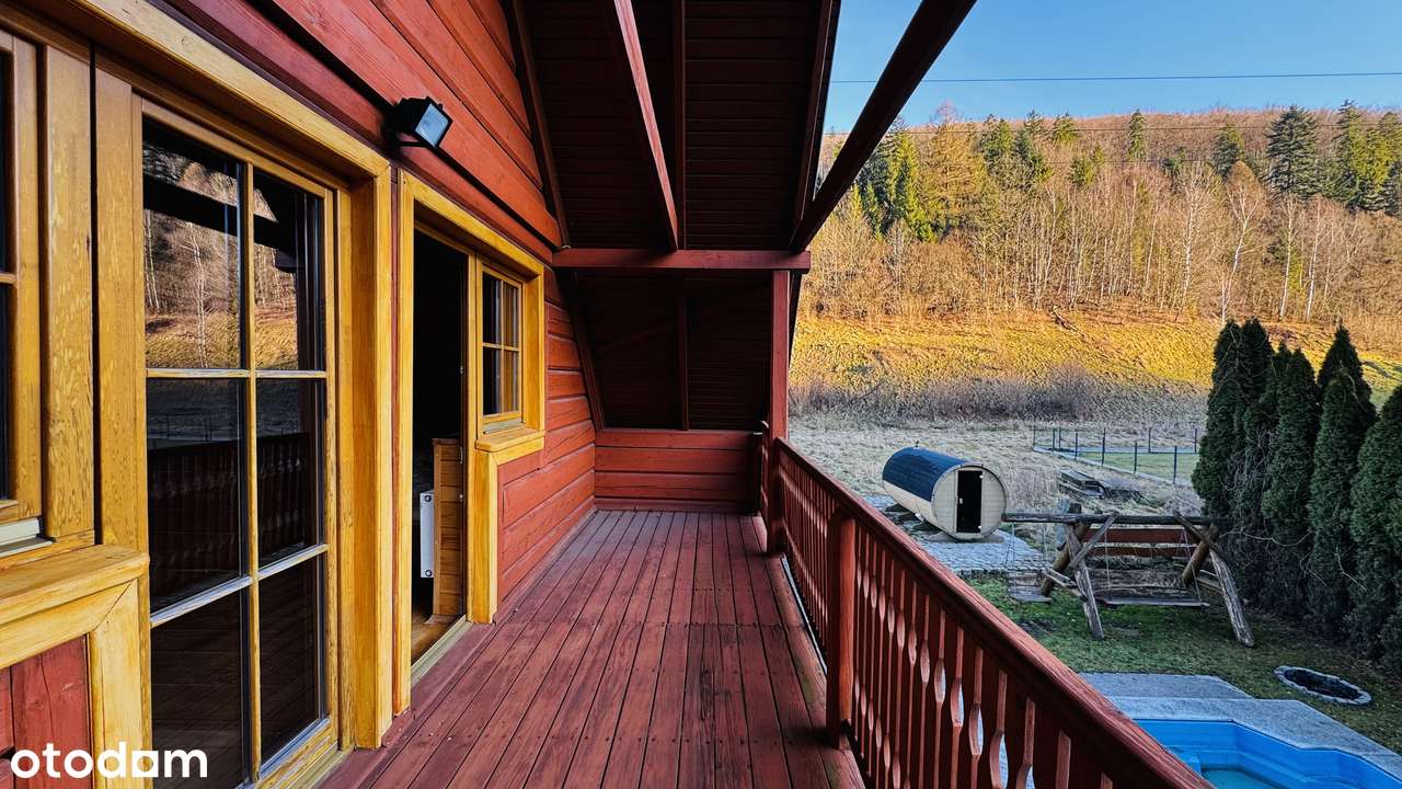 Piękny dom z bala z basenem pod Starym Groniem BRENNA-11