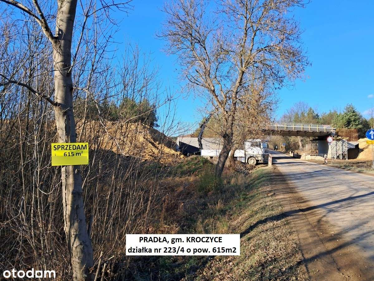 Działka drogowa 615m2 przy projektowanym wężle dr. krajowej DK78-16