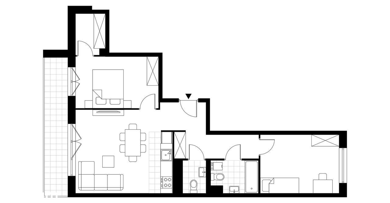 3-pokojowe mieszkanie 63m2 + balkon Bez Prowizji - Pełny obrazek: 3/8