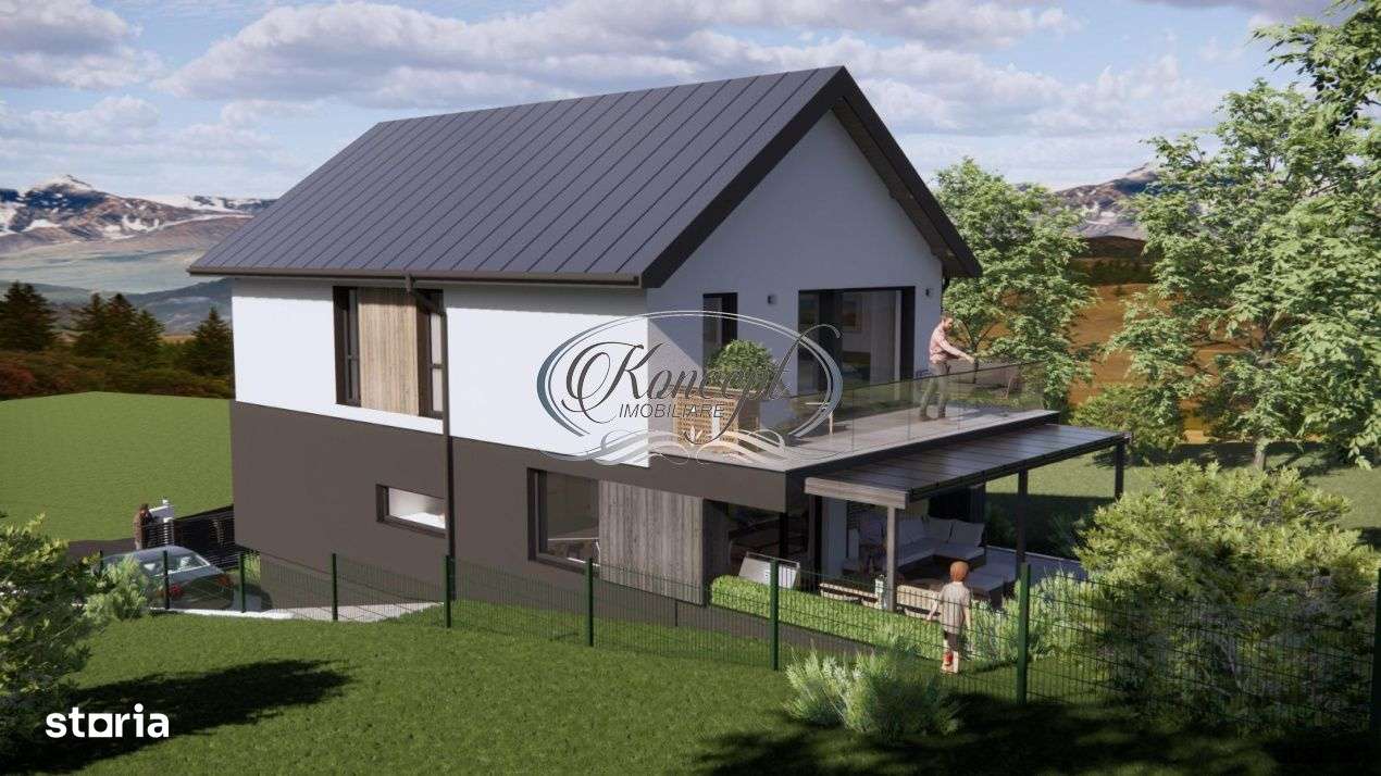 Casa moderna cu pod inalt si terasa generoasa pe Ady Endre - Imagine principală: 4/19