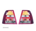 FAROLINS TRASEIROS LED PARA VOLKSWAGEN VW BORA 98-05 CROMADO VERMELHO - 1