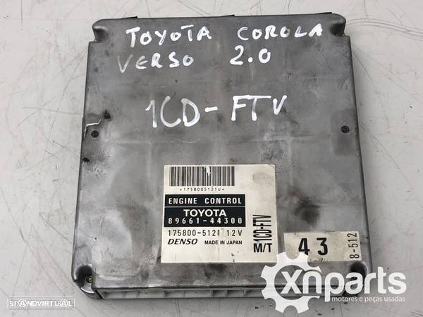 Centralina do motor Usado TOYOTA COROLLA 2.0 D-4D | 01.02 - 12.06 REF. 89661-443... - 2