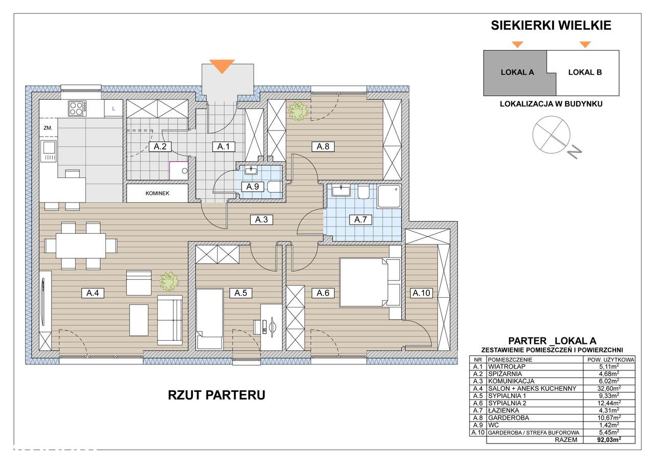 Nowoczesna zabudowa parterowa 92m2 - Pełny obrazek: 5/8