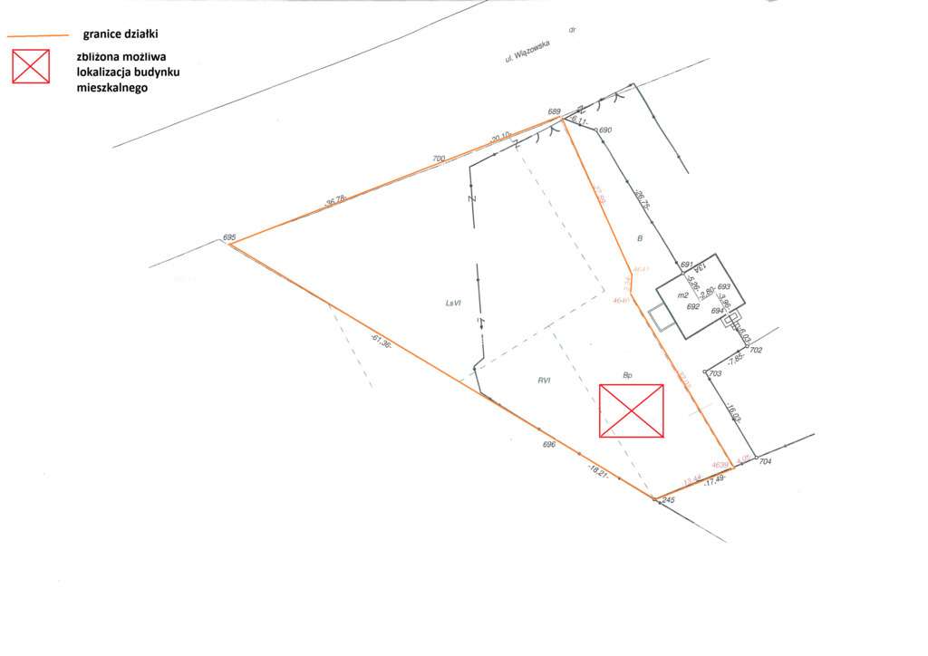 Urokliwa działka z lasem obok rzeki Mienia - Pełny obrazek: 2/8