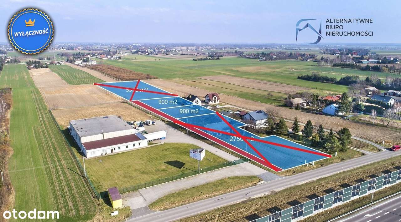 Działki 900 mkw 155 tys przy Świdniku ul. Piaseck - Pełny obrazek: 1/9