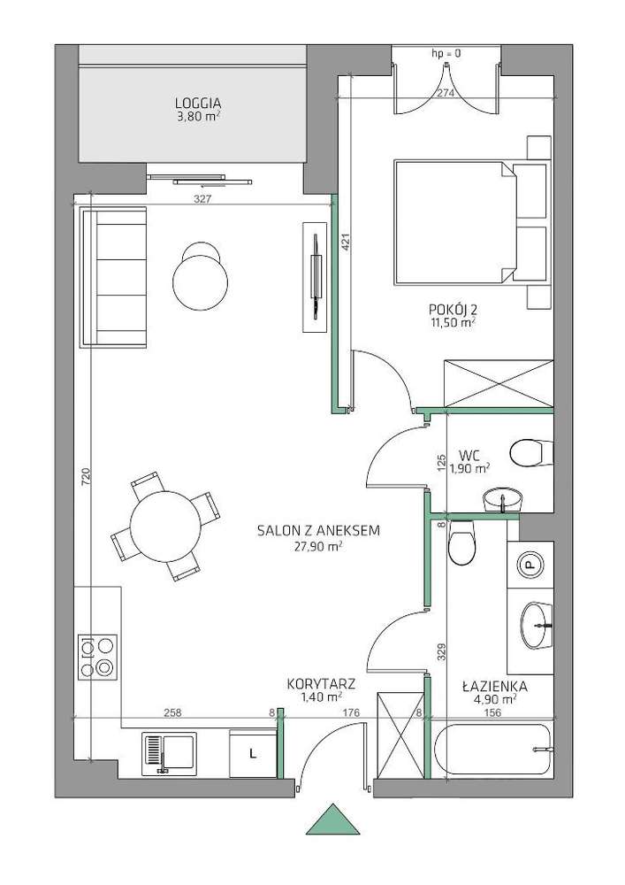 6.Dzielnica - Mieszkanie 6/M2a/6B - Pełny obrazek: 2/15