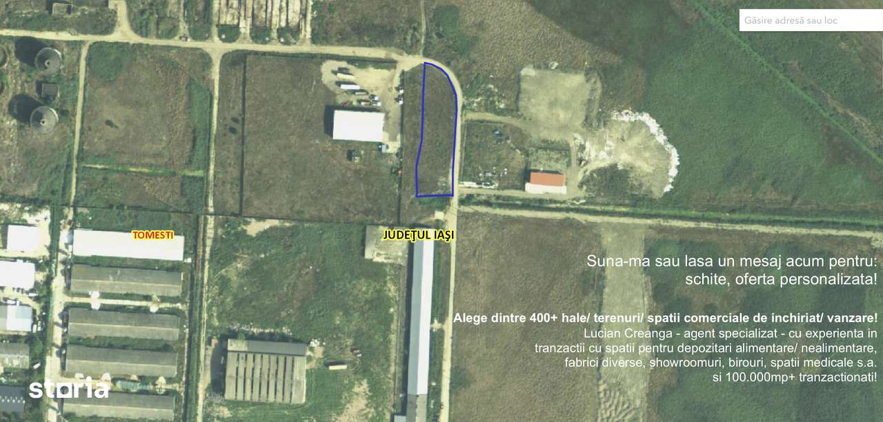 Teren autorizatie hala, 2505mp, zona Fiterman Tomesti - Imagine principală: 1/5