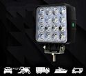 LAMPA ROBOCZA DIODOWA 16 LED 48W HALOGEN 12V-24V - 6