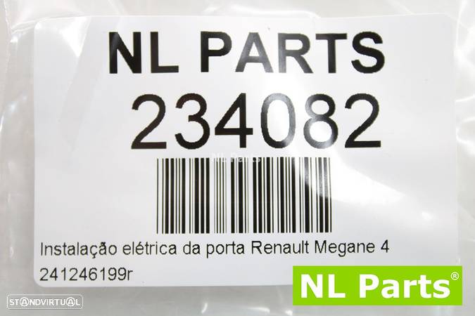 Instalação elétrica da porta Renault Megane 4 241246199r - 10