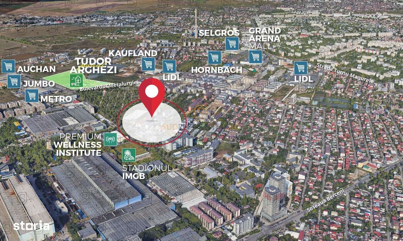 Teren Intravilan 997 mp, deschidere 76 ml, Drumul Cretestilor, Sector - Imagine principală: 4/4