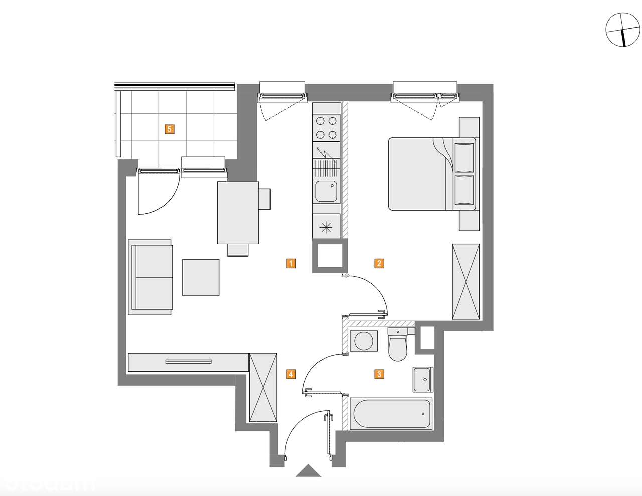 Gotowe do zamieszkania 2 pokoje Bielany-5