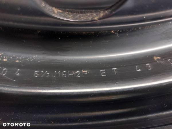 KOŁO ZAPASOWE ZAPAS 6.5J16 ET49 205/55R16 5X114.3 55.1 FI 2004r SCENIC II - 2