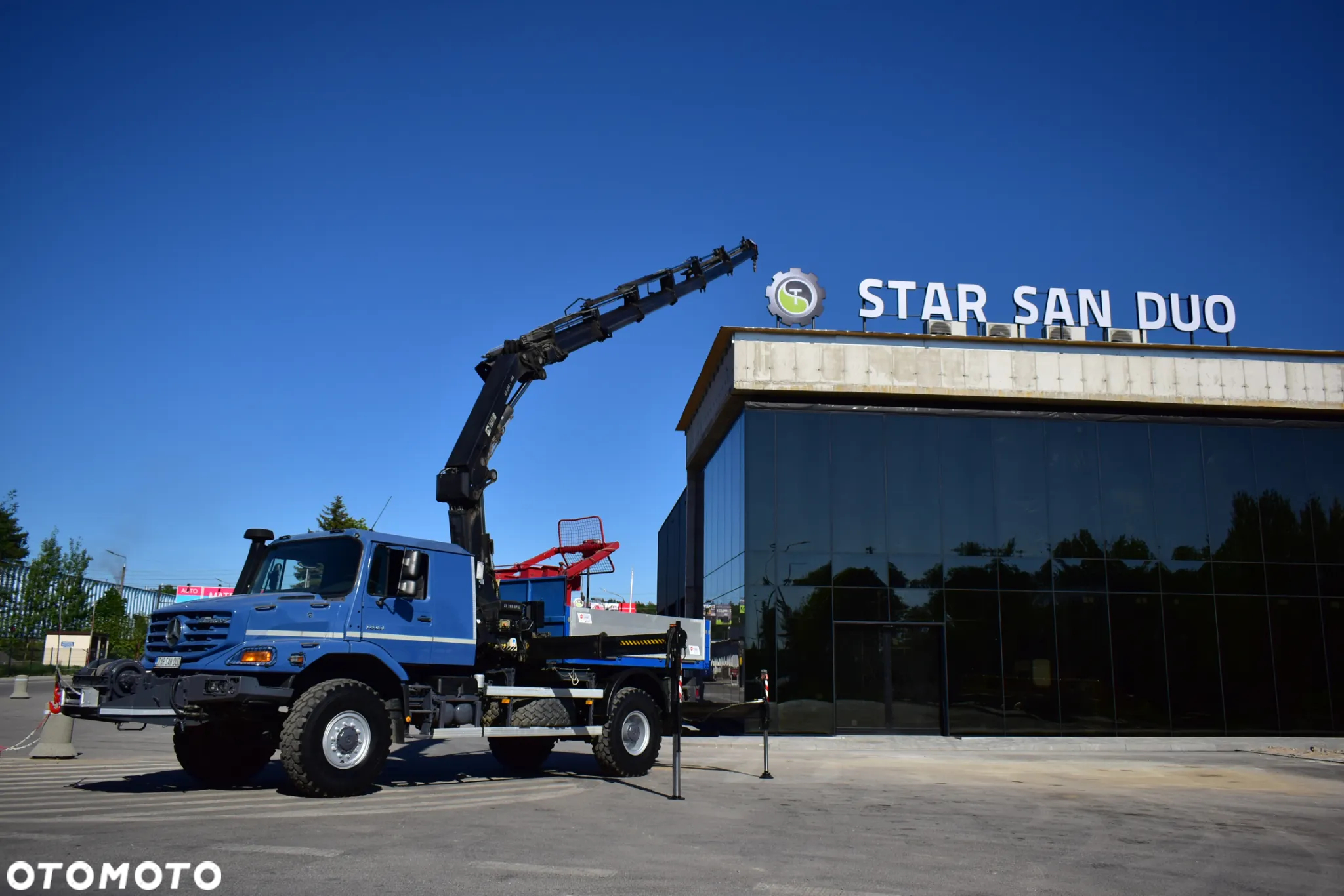 Mercedes-Benz ZETROS 4x4 HIAB 288 KOSZ HDS Żuraw Crane Kran Basket - 15